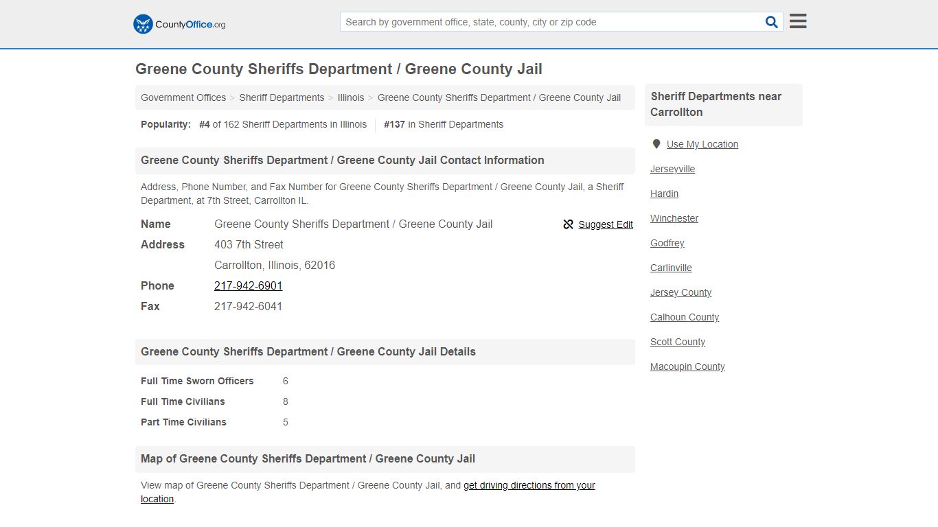 Greene County Sheriffs Department / Greene County Jail